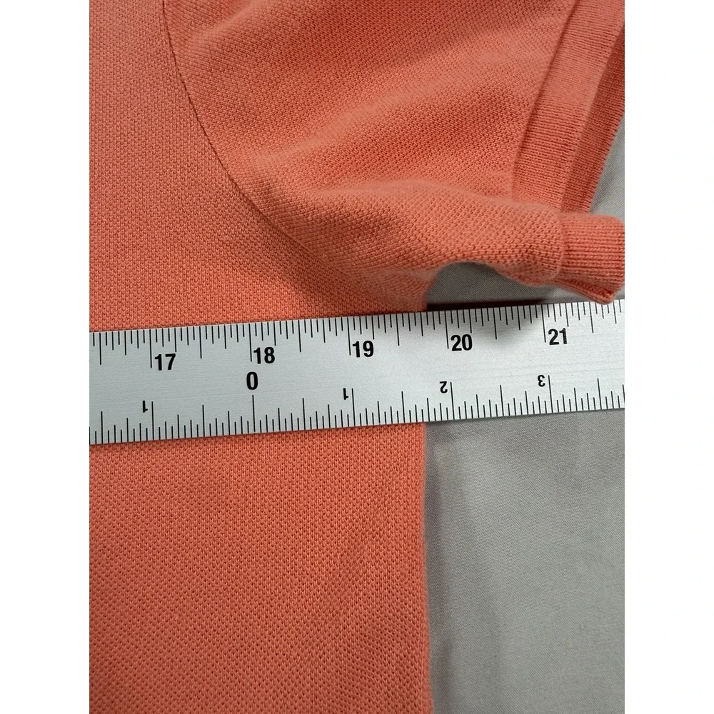 Ralph Lauren Men's L Classic Fit Polo Shirt Orange Short Sleeve Cotton Solid